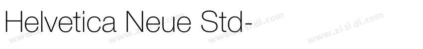 Helvetica Neue Std字体转换